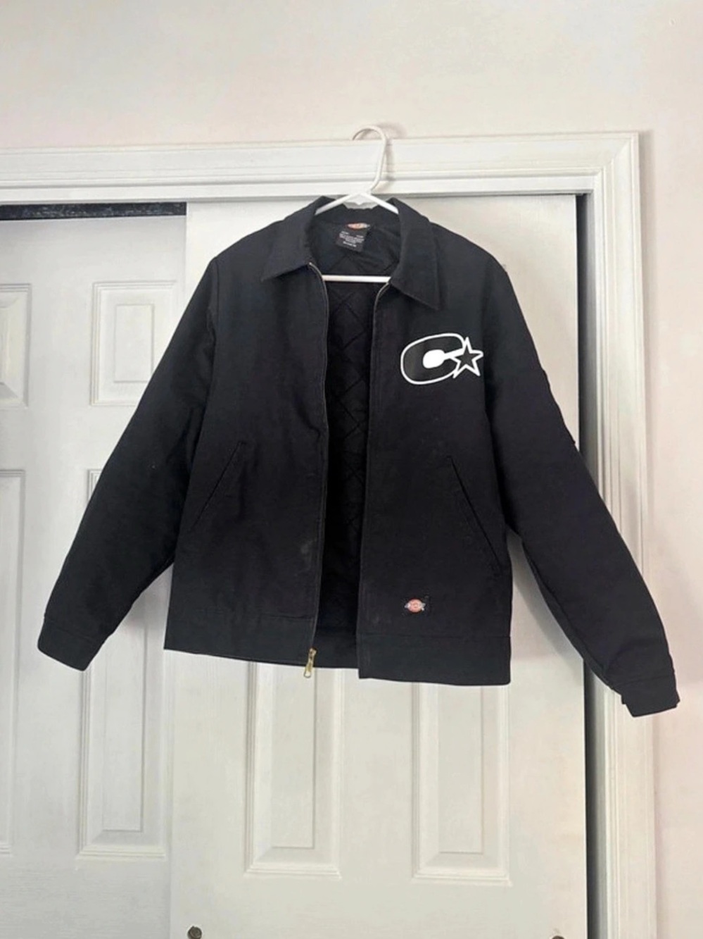 Dickies Insulated Eisenhower Jacket Black Quilted Size Small
